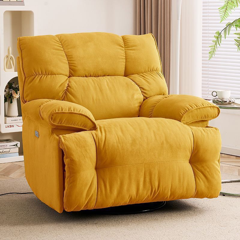 Silla de pelo de primera clase, sala de estar individual, dormitorio, silla mecedora para dormir perezosa, función eléctrica, rotación, luz, lujo moderno