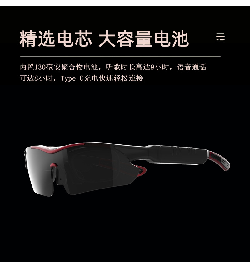[Hersteller Lagerbestand] Bluetooth-Brille GS05 Smart-Brille zum Fahren, Musikhören und Telefonieren, Sonnenbrille, polarisierte Sonnenbrille