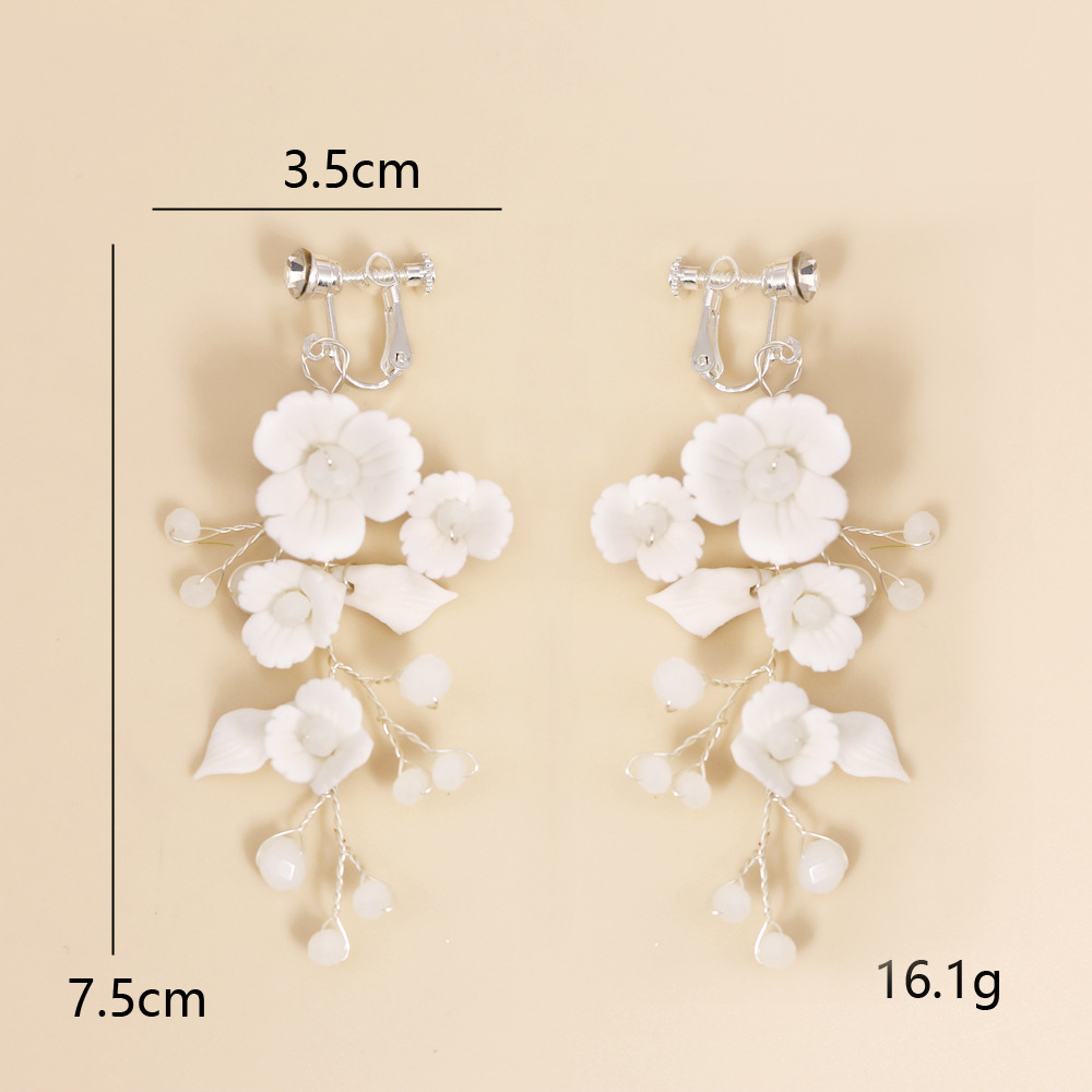 Title 1, Orecchini da sposa fatti a mano in ceramica con...