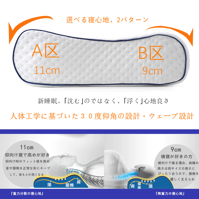 頚椎枕は頚椎を保護して睡眠を助けます。|undefined