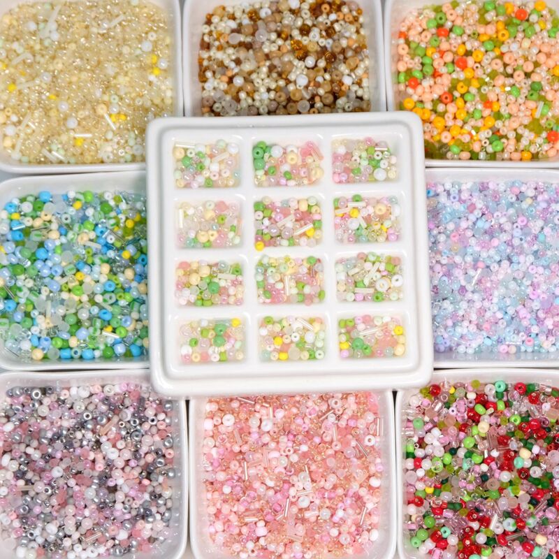 Mi Zhu Girl Series Mixed DIY Handmade Jewelry Beaded Method Embroidered Bracelet Necklace Beaded Jewelry Accessories Beaded