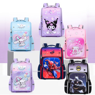 New Cartoon Cartoon Cute Ridge Protection for Primary School Students Schoolbag Children's Men's and Women's Lightweight Large Capacity Backpack