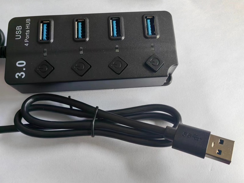 ソースメーカースプリッタ3.0ハブusb拡張器一引き四口ボタン独立スイッチusb hub|undefined