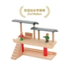 Wooden double -layer platform (stairs)