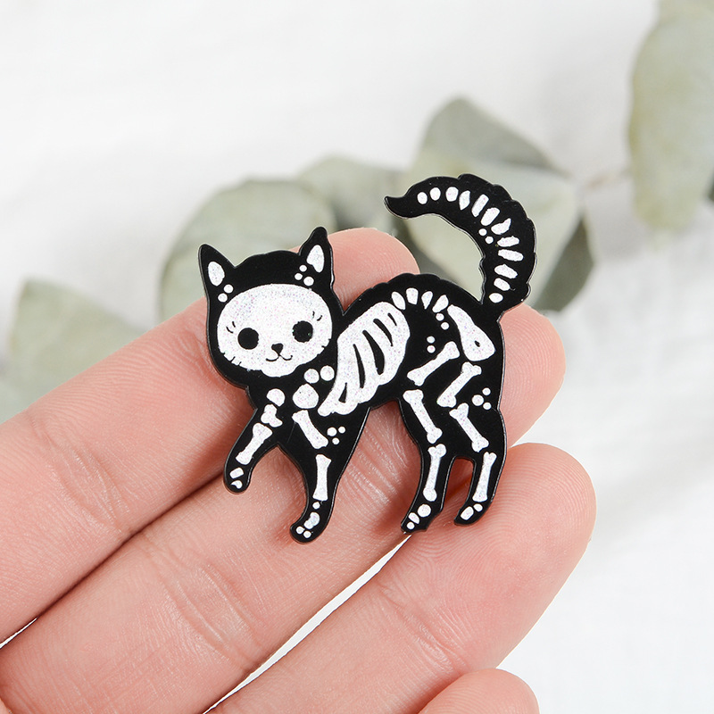 Cat Pattern Cute Pin Cat Arylic Enamel Unisex Brooches