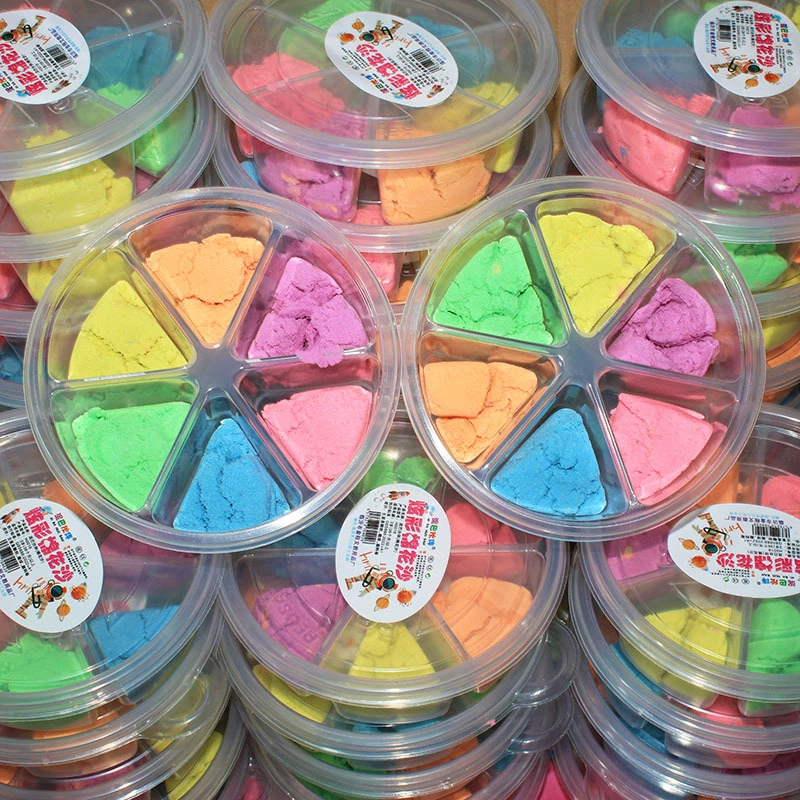 Детская Сверхлегкая глина своими руками, 6 цветов, Космический песок, цветная глиняная форма, развивающая хлопковая Песочная глина, Linyi, 2 юаня, партия игрушек