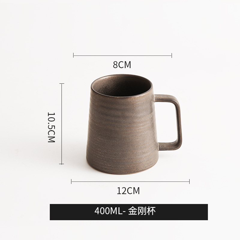 Kit de café de goteo de cerámica retrógrada japonesa para compartir taza de café de estilo de lujo ligero para oficina doméstica
