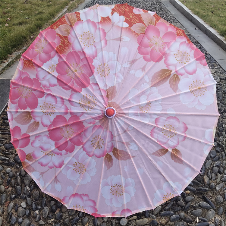 Hanfu fotografía apoyos paraguas artesanía clásica paraguas de papel engrasado Paraguas de baile de estilo chino paraguas de borla de estilo antiguo traje antiguo