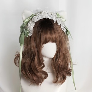 二次元洛丽塔发箍发带少女猫耳发夹cosplay漫展Lolita女仆头箍-阿里巴巴