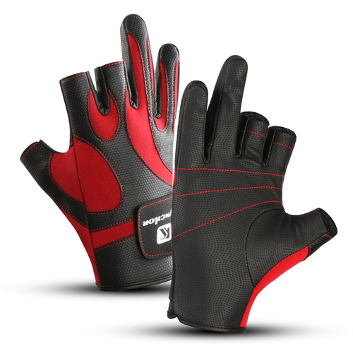 kyncilor outdoor sports exposed three-finger non-slip wear-resistant fishing riding gloves half-finger fishing equipment wholesale