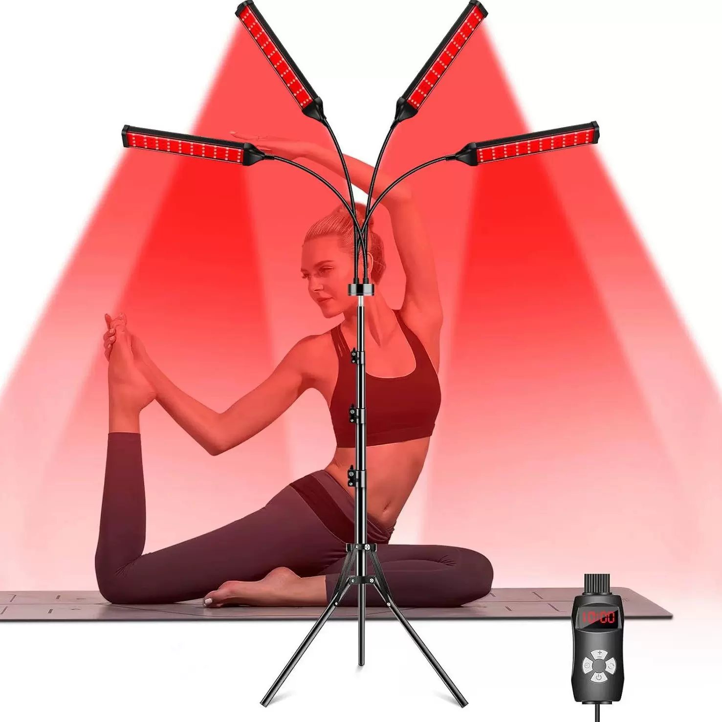 家用伸缩led红外线灯led美容美肤灯led红光理疗灯伸缩定时调光灯