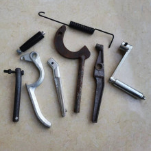 通用搅拌车料斗旋转转轴固定手柄手摇把配件零件支撑杆限位销子