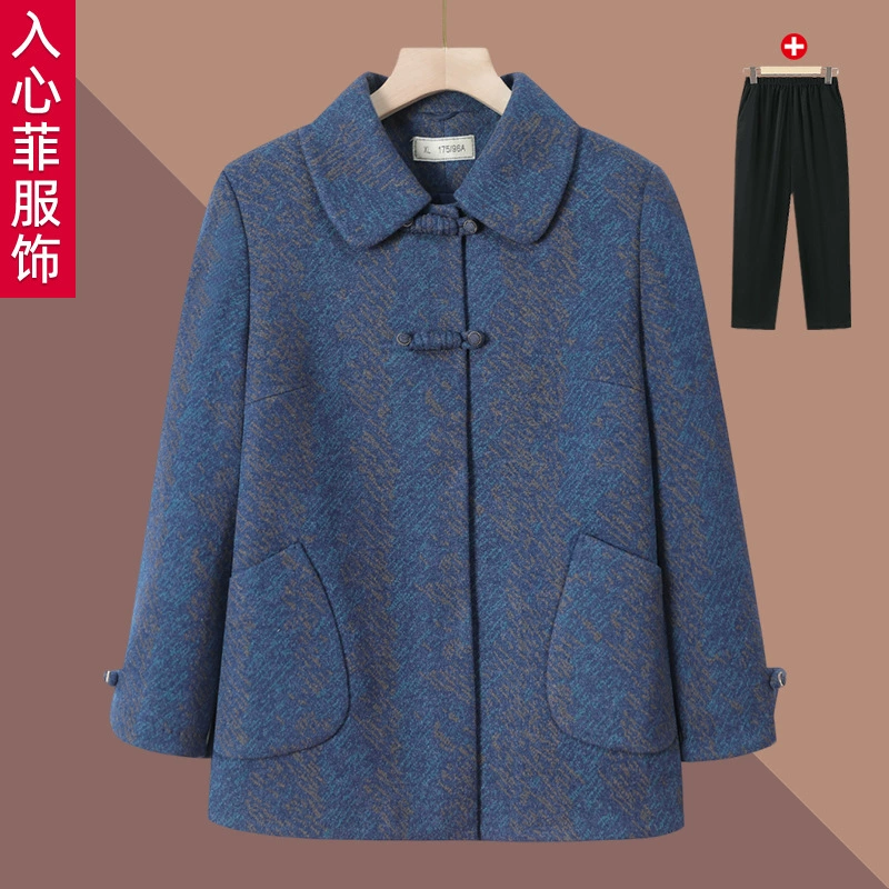 Бабушка одевается весеннее пальто для пожилых людей весна и осень топ с длинными рукавами