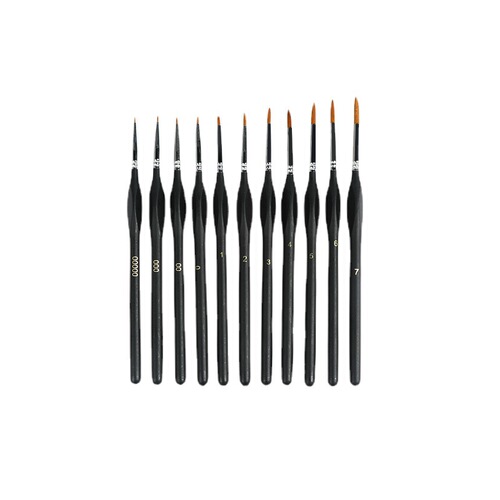 Cross-border triangular-hair wolf-hair outlining brush, gouache & watercolor edging pen, nail art pen, line-drawing brush, hand-painted oil painting brush—wholesale