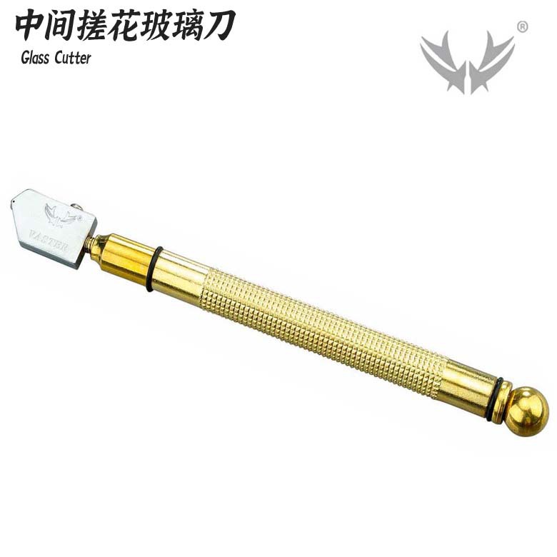 玻璃刀金刚石划厚玻璃瓷砖切割刀头自动多功能万用滚轮式手动推刀