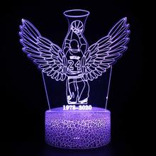 3D NBA夜灯Team Logo USB LED Lamp Colorful Night Light Gift