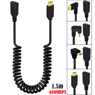 ��s���ɾ�6о僽�USB2.0 Type-C��ĸ�������L��90�ȏ��^USB-C��