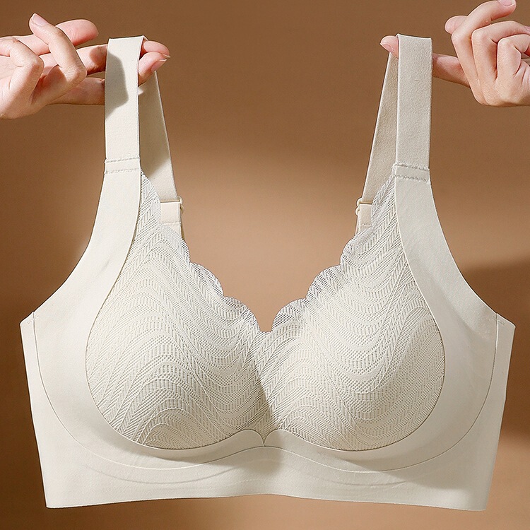 Large Chest Shown Small Size Underwear Women's Traceless Sports Bra Anti-Sagging Parammary Gathering Pregnant Women's Fat mm Bra