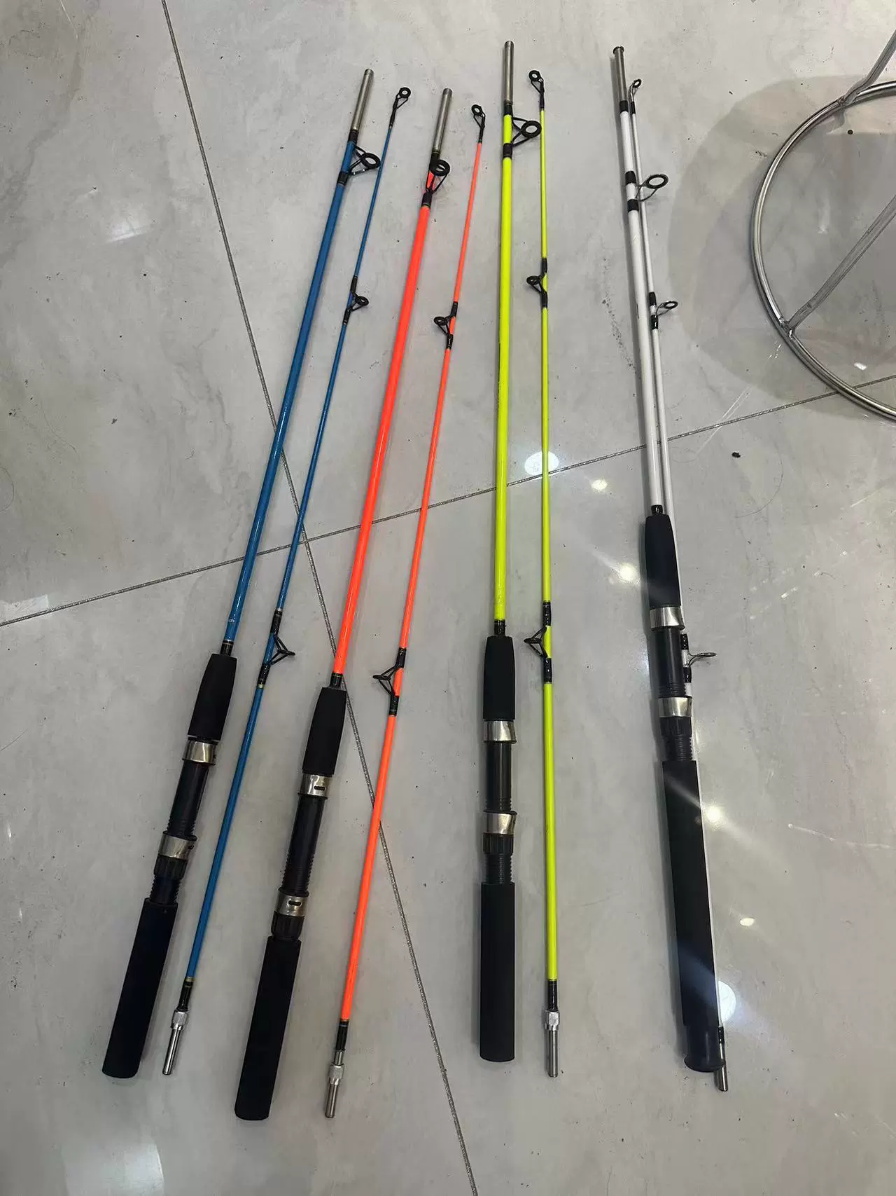 实心玻璃钢路亚超硬直柄鱼竿远投竿钓鱼竿海杆锚杆螺丝接口插接杆