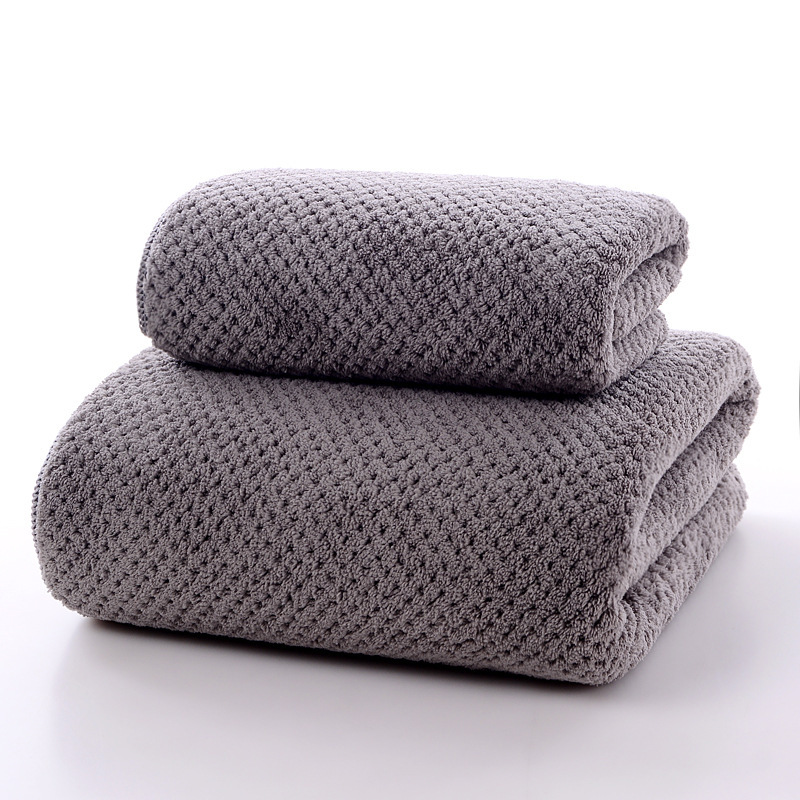 Coral fleece bath towel towel set adult plush thickened absorbent quick-drying wholesale gifts