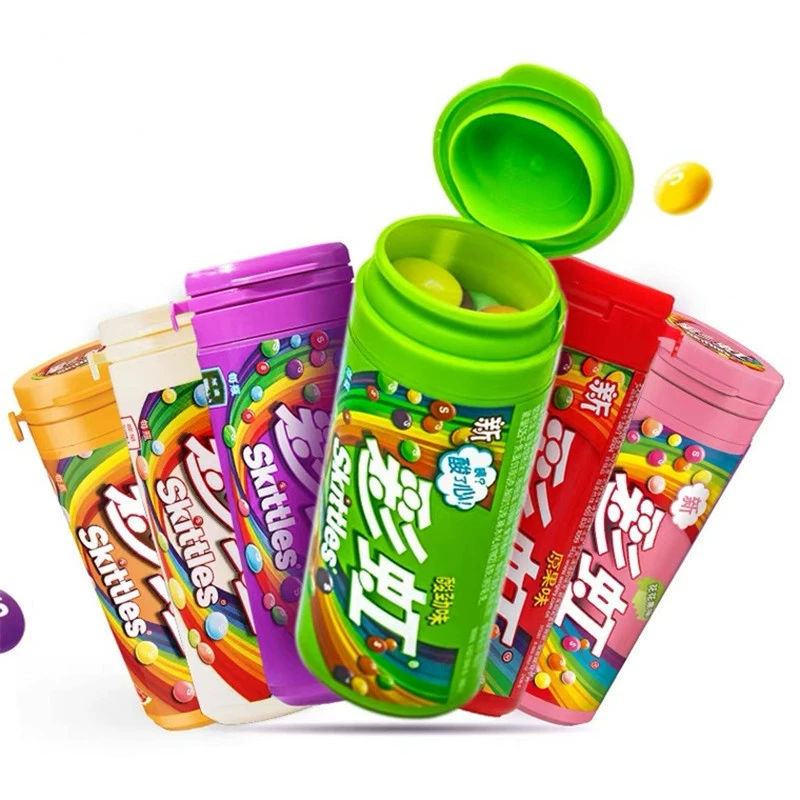 Карамель (Skittles) тюбики 30 г, набор 20 шт., фруктовые и кислые вкусы