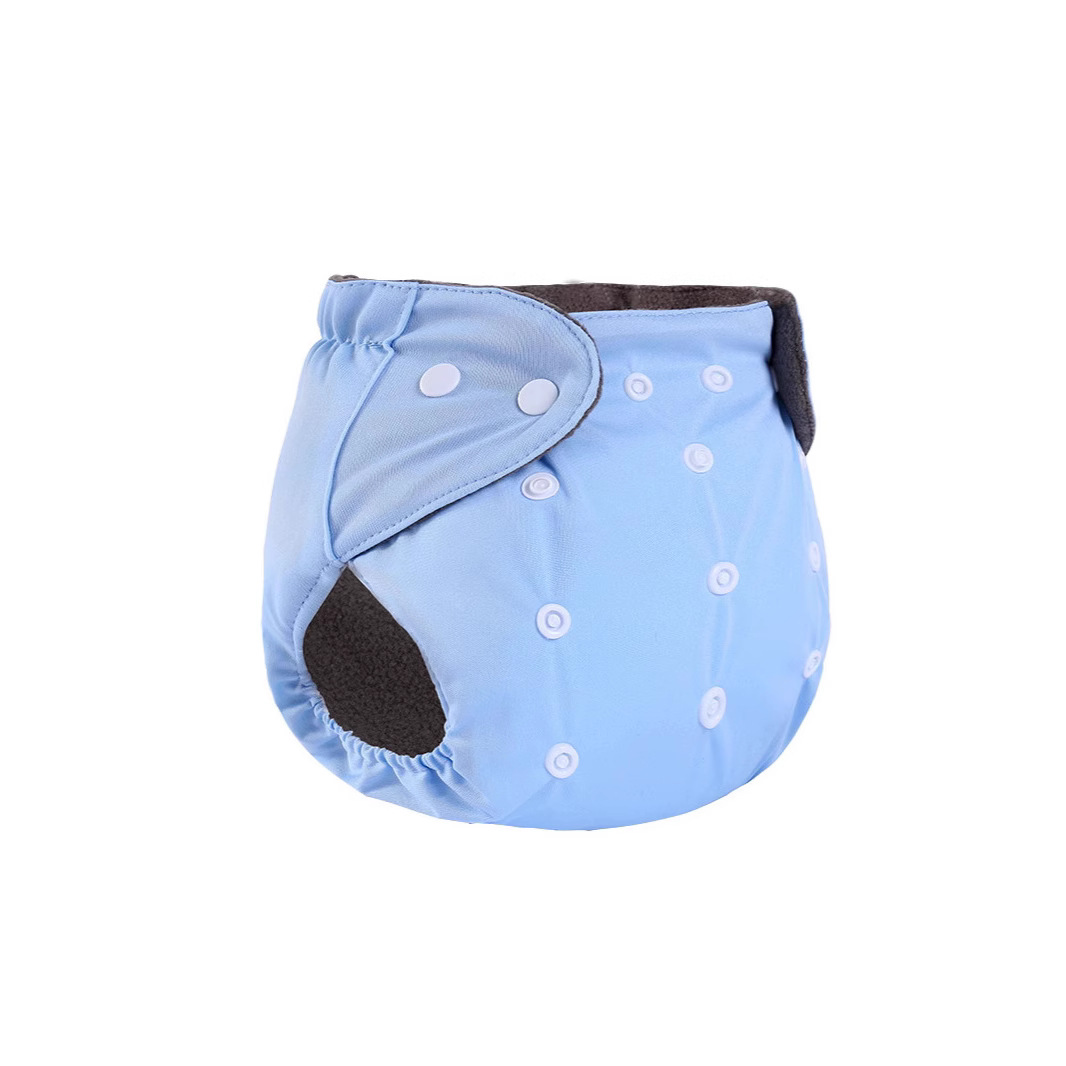 Baby's Washable Bamboo Charcoal Diapers Baby's Adjustable Breathable Anti-Side Leak Diaper Fixed Pants Diapers
