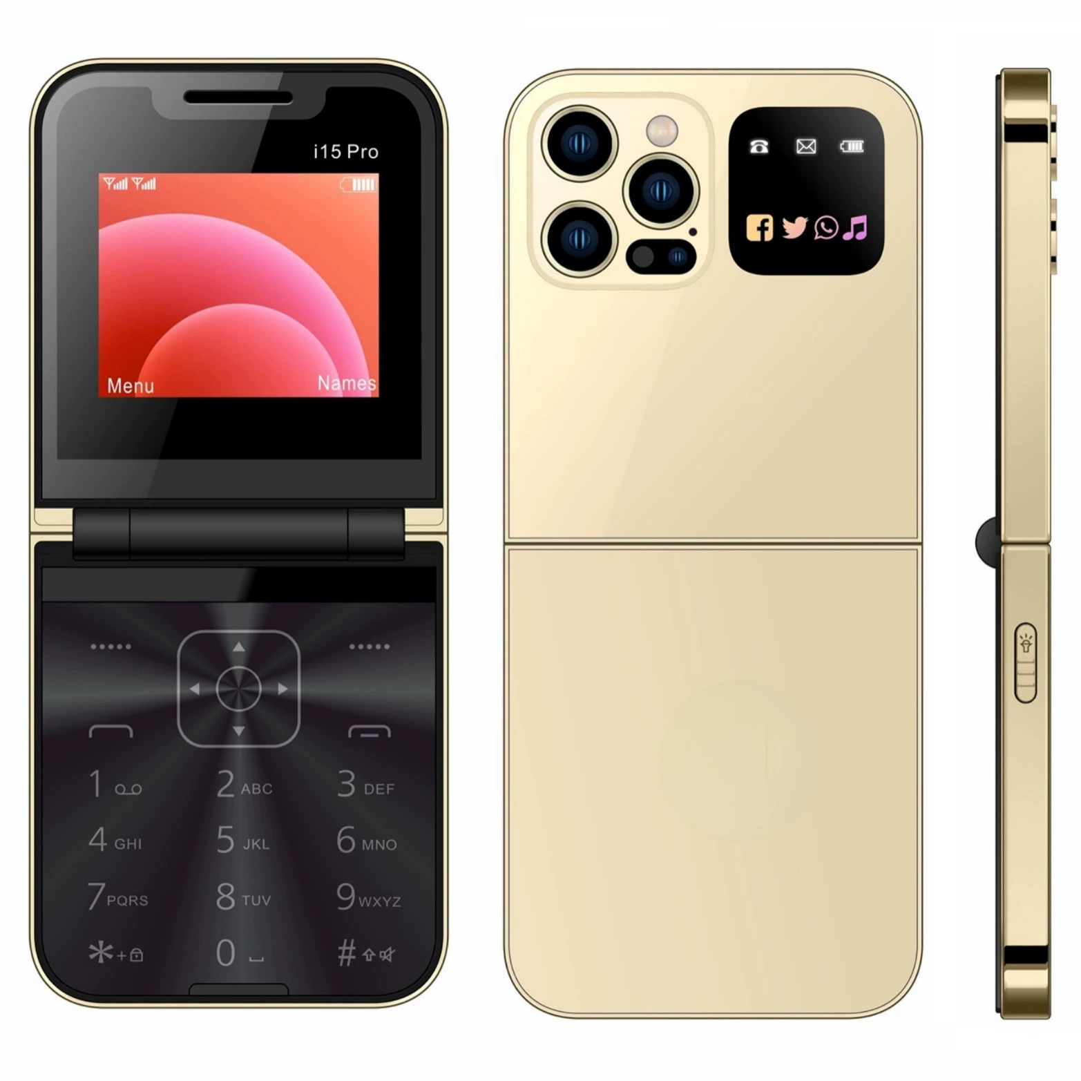 (Cross-border trading), light and thin folding universal cards for elderly for students, mobile phone, bluetooth