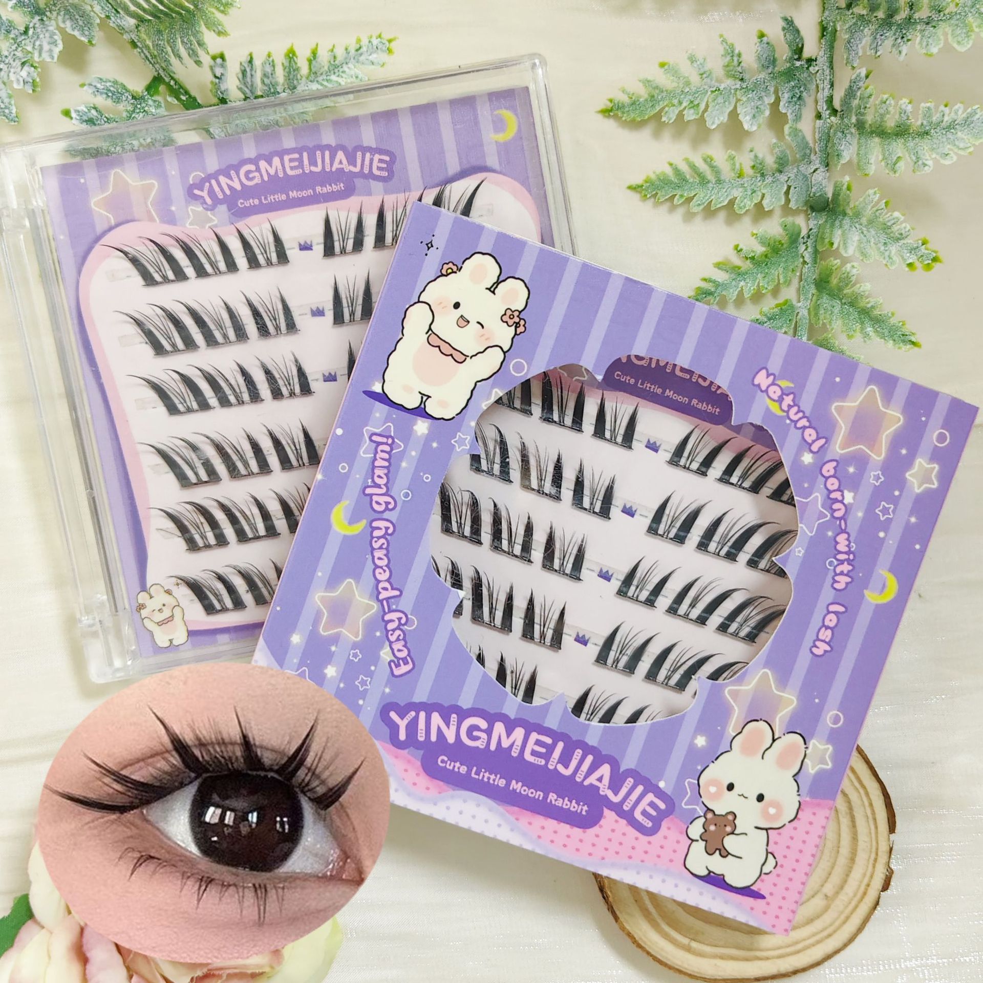 20 filas de paquete de regalo de pestañas falsas transfronterizas YF67 es ideal para el maquillaje diario o de viaje, pestañas falsas sin pegamento