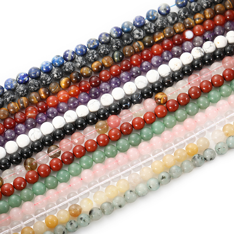 Colorful Dopamine Bead Necklace Accessory, Instagram Style, Natural Crystal Beads Material DIY Beaded Necklace Jewelry
