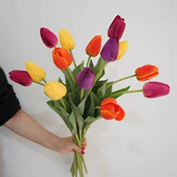 Искусственные цветы, крупные ветки, увлажняющие тюльпаны, домашние настольные декоративные цветы, свадебные флористические композиции, искусственные цветы, оптовые сухие цветы