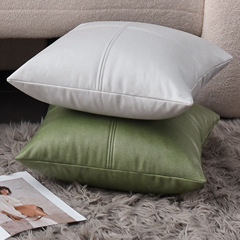 Waterproof Technology Fabric Throw Pillow Cover Sofa Living Room Luxurious Leather Feel Cushion Cross Stitch High-End Pillow Cover Wholesale