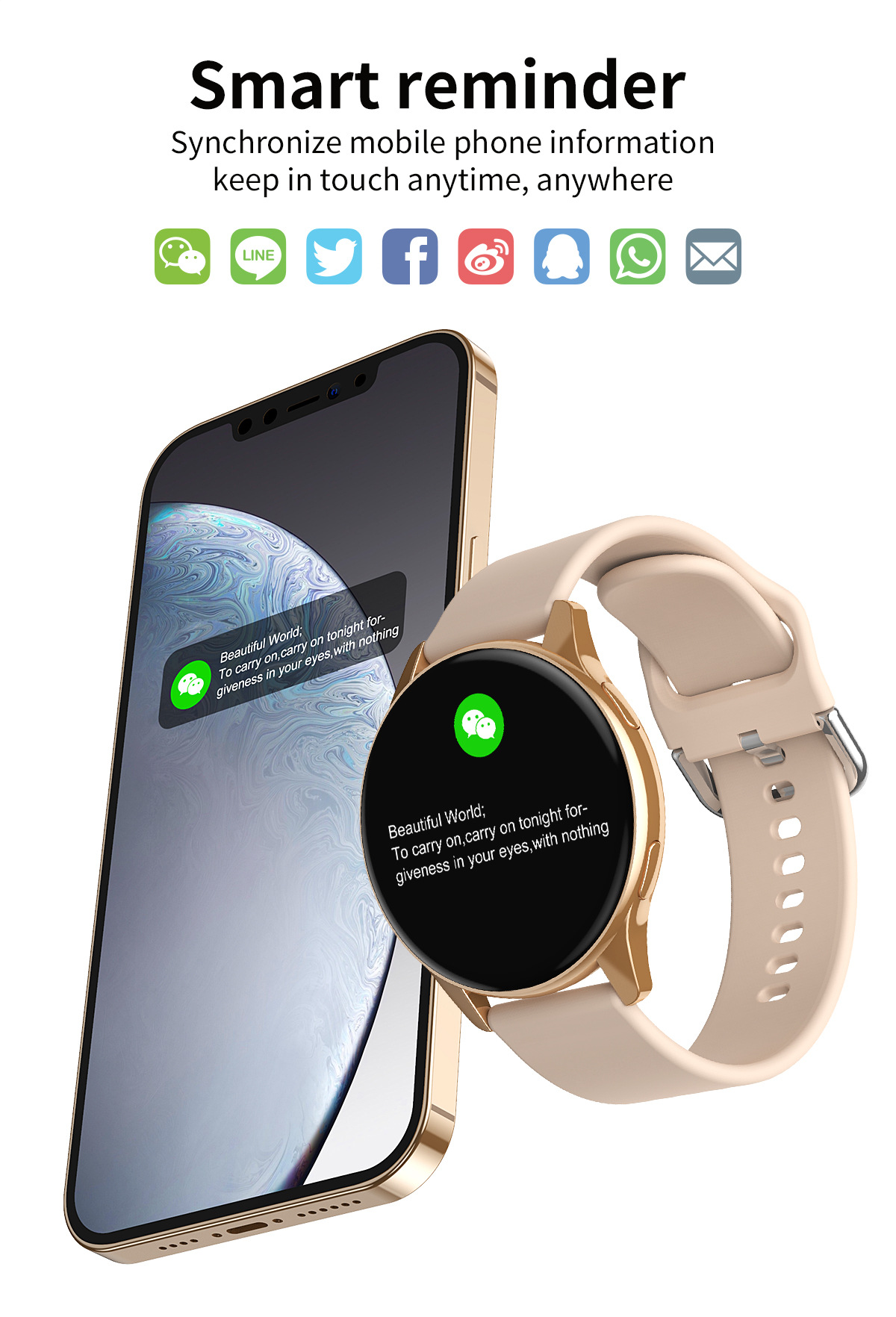 LIGE2023 Smart Watch with Strap