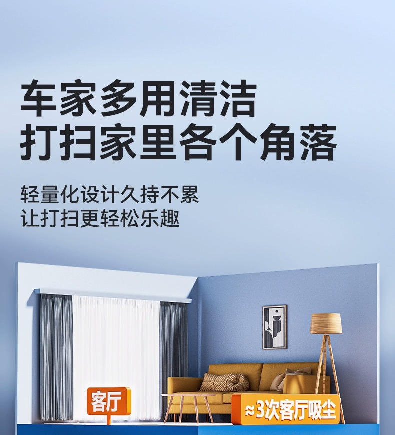 Car Vacuum Cleaner Car Wireless Charging Suction and Blowing Dual-purpose Household Small Mini Handheld Car High Power in Car