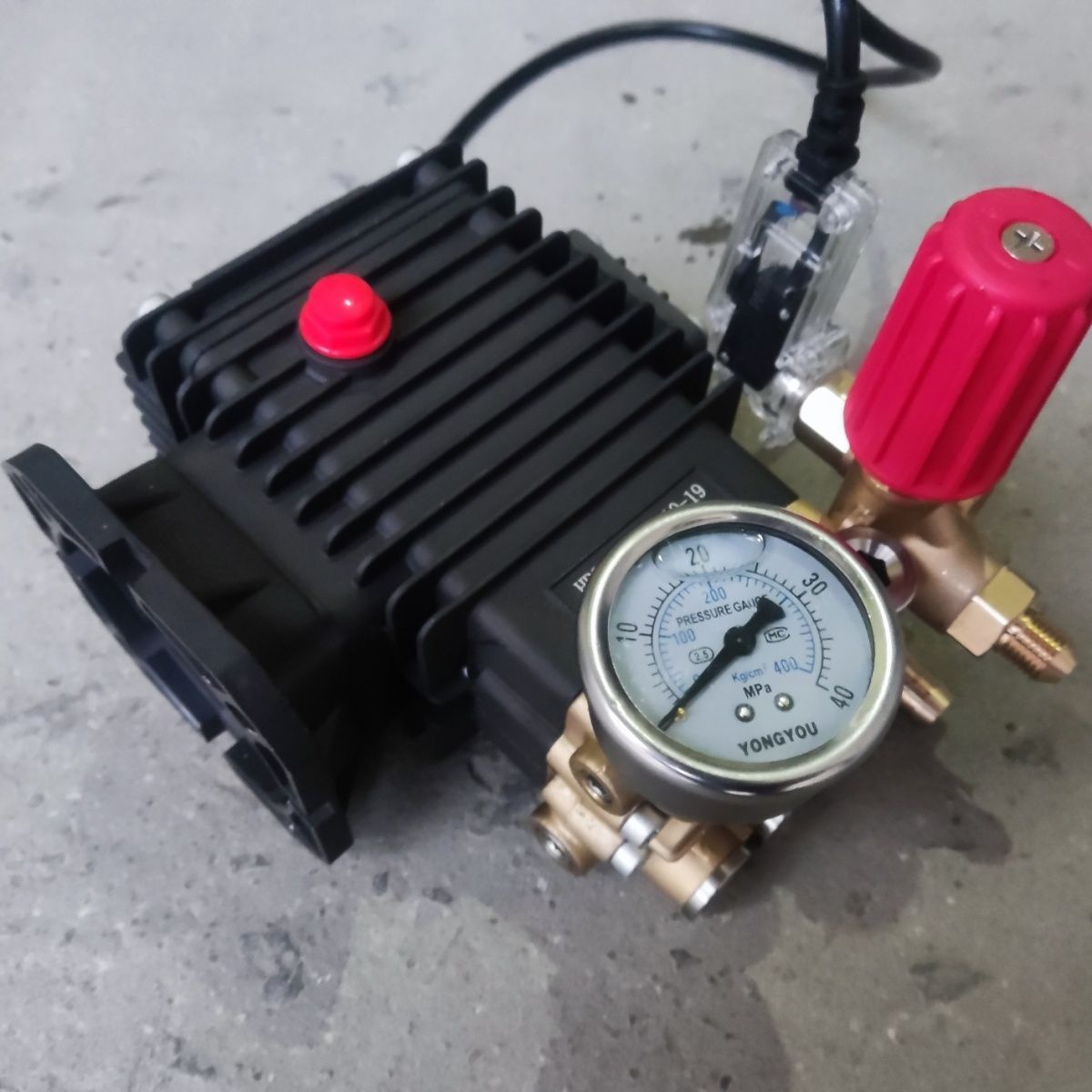 超高压商用清洗机泵头总成陶瓷柱塞纯铜自动洗车机头配件喷淋造雾