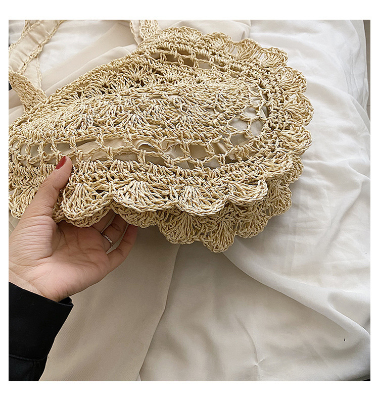 Borsa a tracolla da donna in paglia intrecciata per il mare_voghion.com