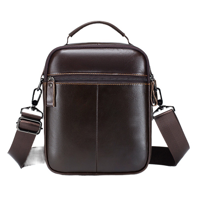 León viejo europeo y americano transfronterizo bolsa de mensajero de los hombres moda pequeña bolsa de moda retro bolso de los hombres primera capa de piel de vaca bolso de hombro