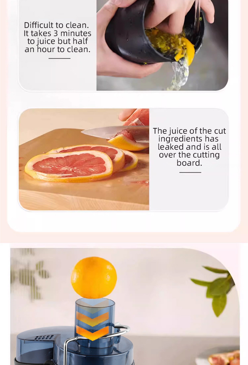 Centrifugal Juicer Machine Stainless Steel For Fruit And Veggie_voghion.com
