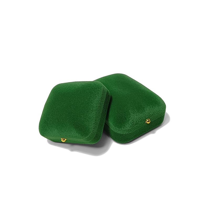 Caja de joyería de floquete caja de embalaje anillo pendientes brazalete colgante caja de joyería caja de regalo personalizada