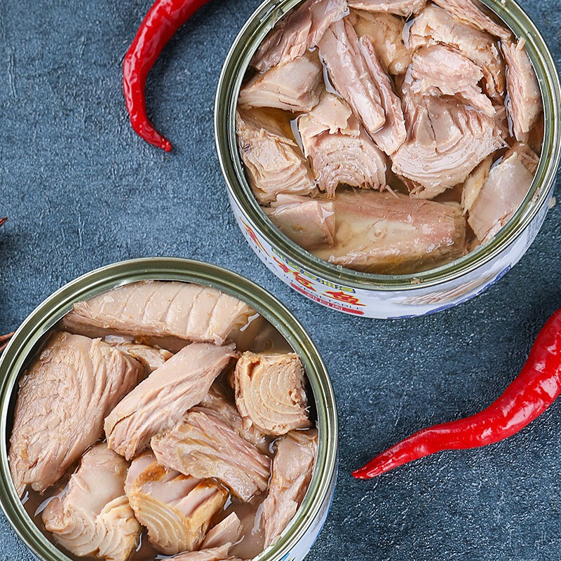 [10 cans of tuna] Oil-packed tuna canned seafood ready-to-eat sushi sandwich ingredients 1 can