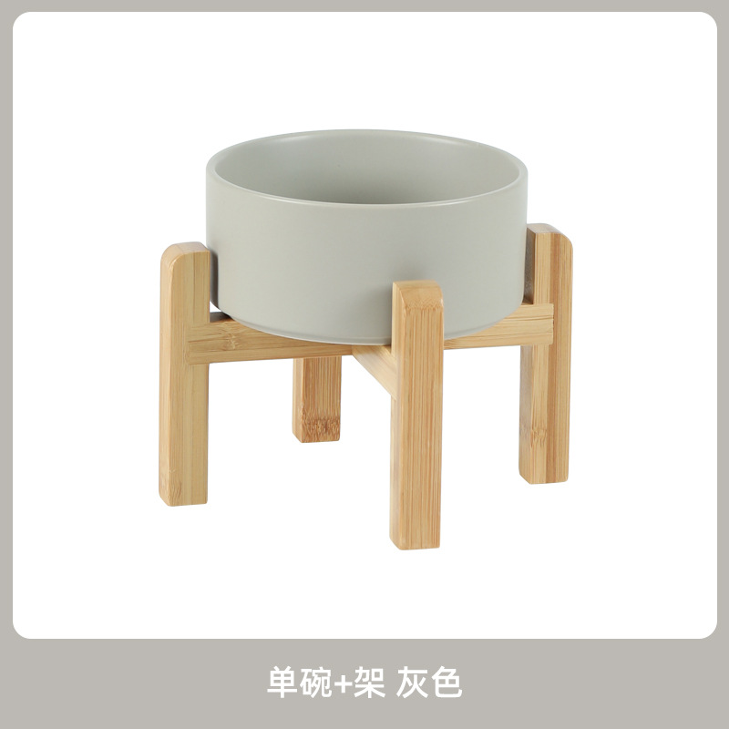 Comedero de Cerámica para Perros, Plato para Comida de Perros, Tazón para Gatos, Tazón Elevado para Gatos, Protección de la Columna Cervical, Antiderrames, Tazón Grande para Perros, Transfronterizo