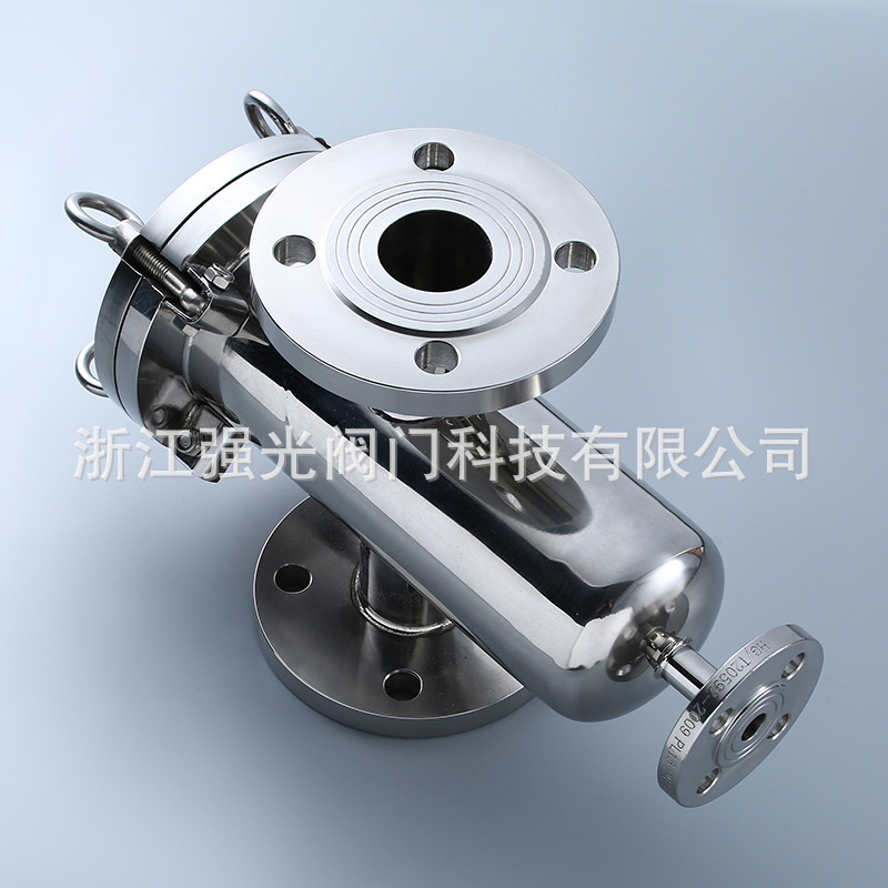 卫生型，不锈钢，食品级，管道篮式过滤器，快装，法兰，304/316L