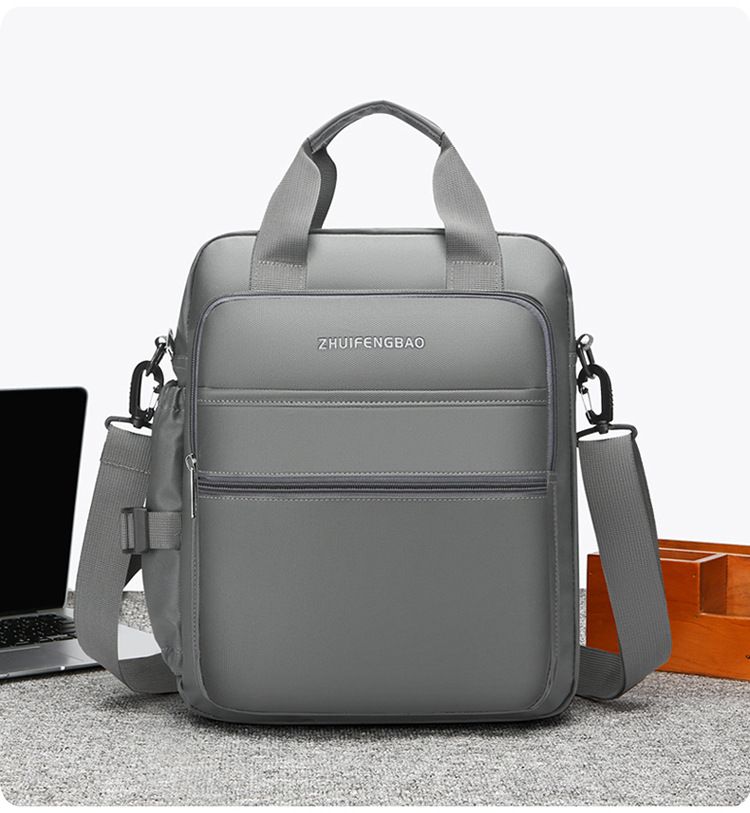 The new 2024 high-end briefcase, large-capacity casual sports single-shoulder bag, simple men's style, water-resistant crossbody undefined