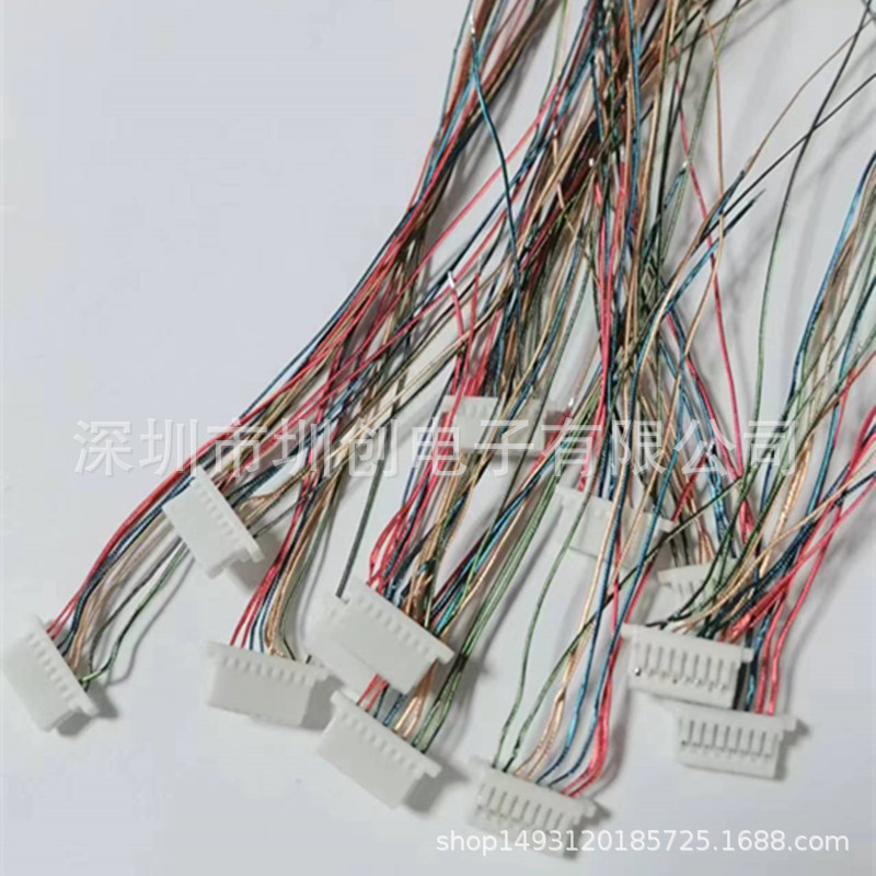 加工各种咪头蓝牙耳机线 公母对接连接线ZH1.0间距端子漆包线