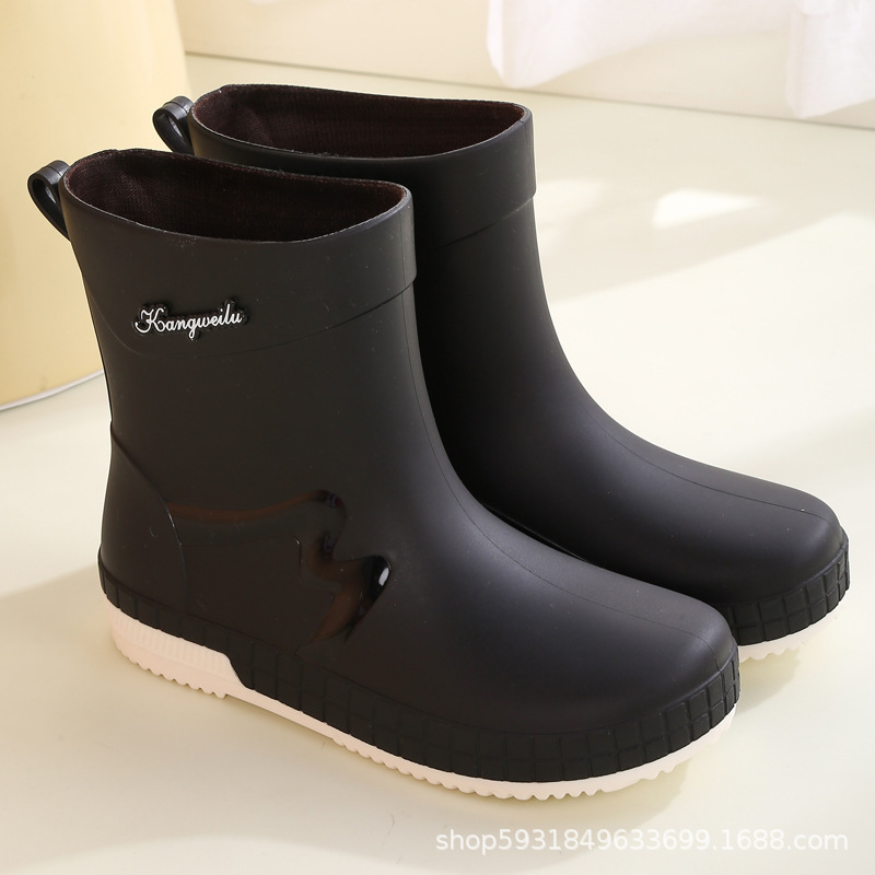 Conwell Road レディース レインブーツ 新しいレインブーツ ウォーターシューズ レディース ショートチューブ おしゃれ 防水 キッチン 滑り止め 人気 軽量 作業|undefined