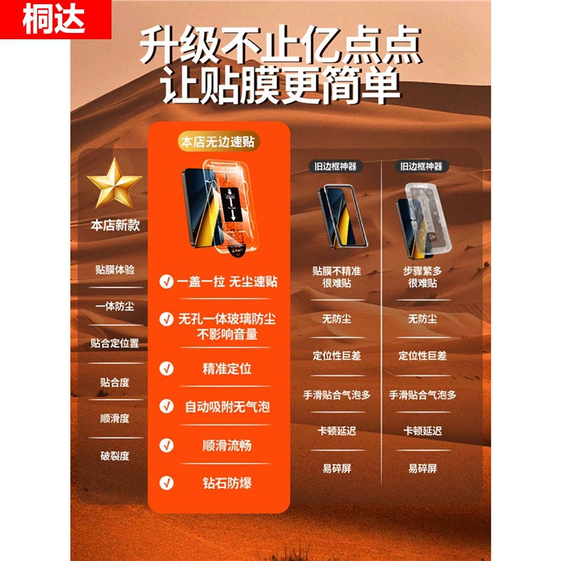 [Без чёрных краёв] Подходящая для защиты экрана Pocox6Pro темперед пленка POCO мобильного телефона пленка F5 полный экран защита приватной пленки для MI