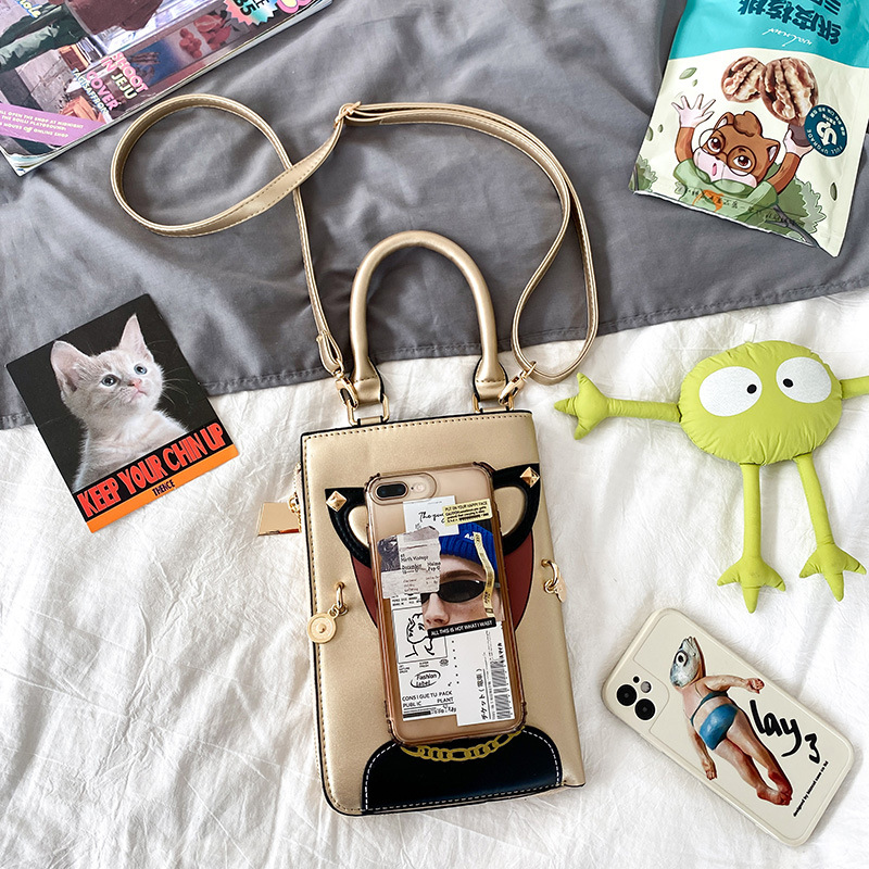 345g Weight Cotton Lining Material Sewing Thread Fashion Element Zipper Closure Type Single Shoulder Strap Strap Type Crossbody Bag Bags Type Casual, Shopping Occasion Pu Leather Material Human Pattern All Seasons Season Women's Gender Streetwear Style Square Shape Medium Size Women's Medium Pu Leather Human Streetwear Sewing Thread Square Zipper Crossbody Bag 62