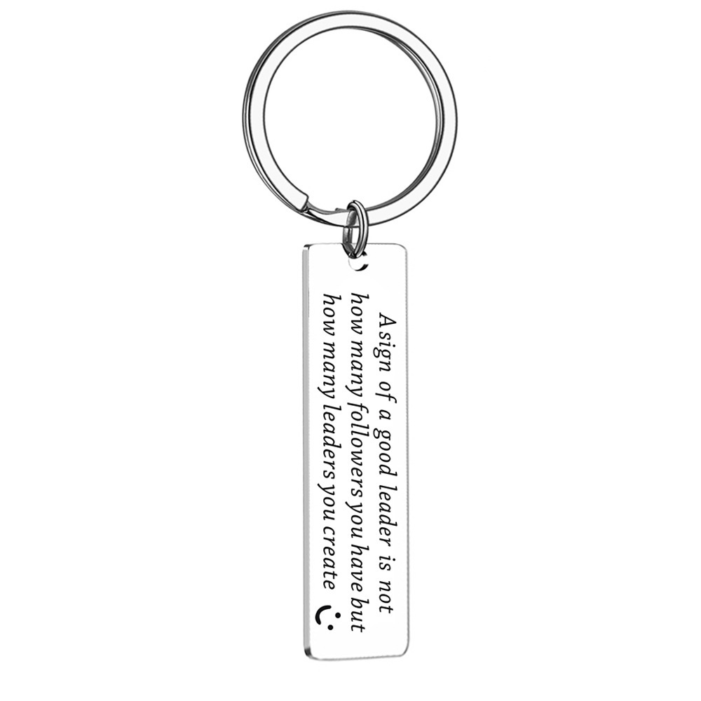 2023 de acero inoxidable llavero Conducción Segura colega jefe renuncia regalo conmemorativo despedida colgante joyería moda