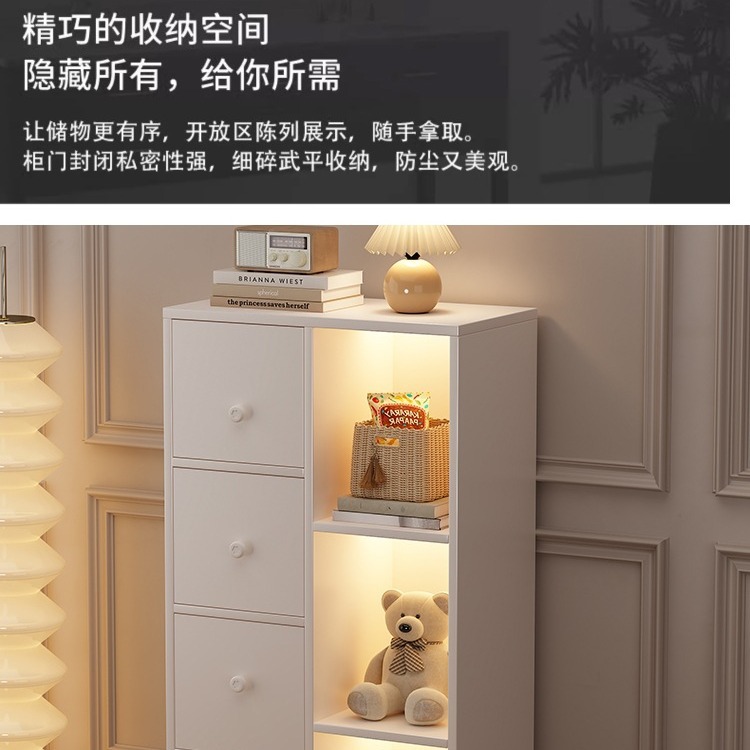 Estantería piso estante del estudiante simple esquina del hogar gabinete de almacenamiento de múltiples capas simple pequeña ventana de la Bahía estantería