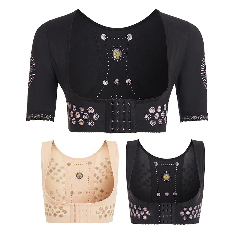 Apoyo en el pecho de las mujeres empuja hacia arriba el soporte superior corrección delgada jorobada eliminar el pecho que adelgaza el brazo cuerpo dividido que forma la ropa interior del chaleco para las mujeres