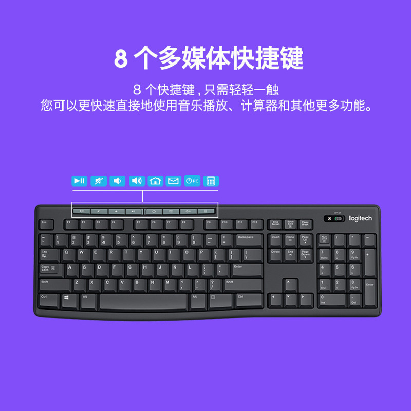 Logitech Mk270 Wireless 2.4g Keyboard and Mouse Set for Desktop Computers, Notebooks, Office Typing, Universal Logitech Mk270 Wireless 2.4g Keyboard and Mouse Set for Desktop Computers, Notebooks, Office Typing, Universal